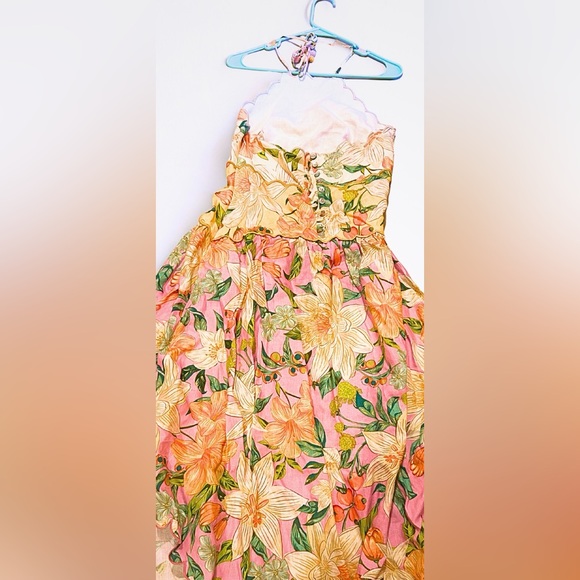 Farm Rio Vibrant Floral Halter Midi Dress – NWT – Size L – Originally $280 - Picture 9 of 10